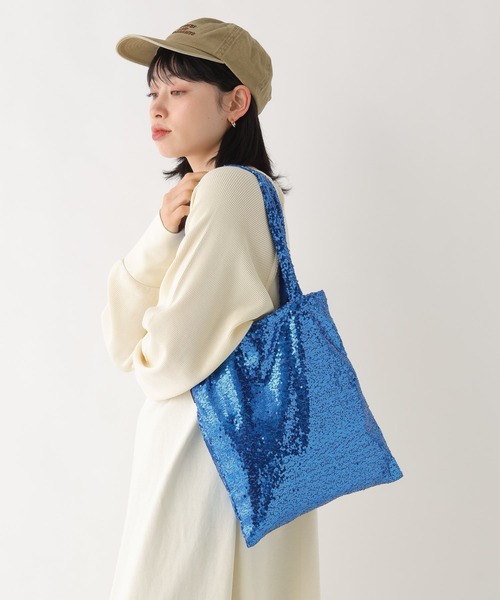 BAYFLOW(ベイフロー)の「BFスパンコールトート(トートバッグ・レディース・レッド/ピンク/ライトグレー/ブラック/ブルー・0)」の3枚目の写真