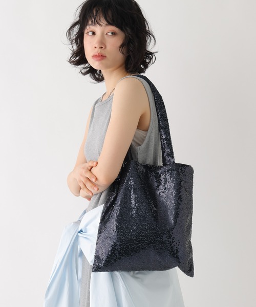 BAYFLOW(ベイフロー)の「BFスパンコールトート(トートバッグ・レディース・レッド/ピンク/ライトグレー/ブラック/ブルー・0)」の2枚目の写真