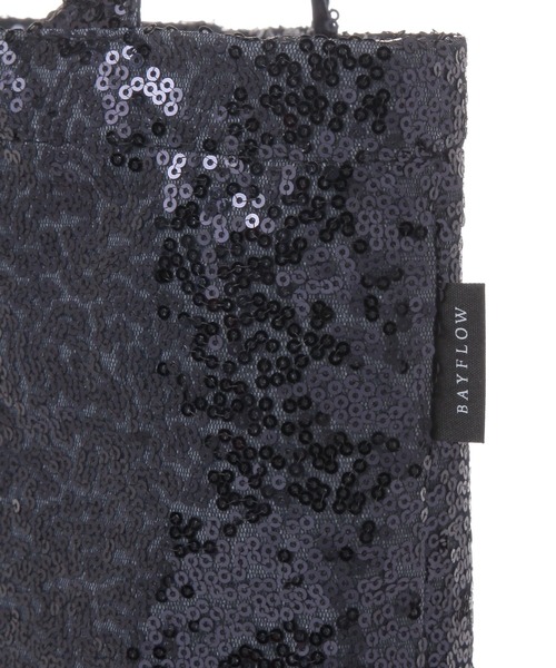 BAYFLOW(ベイフロー)の「BFスパンコールトート(トートバッグ・レディース・レッド/ピンク/ライトグレー/ブラック/ブルー・0)」の9枚目の写真