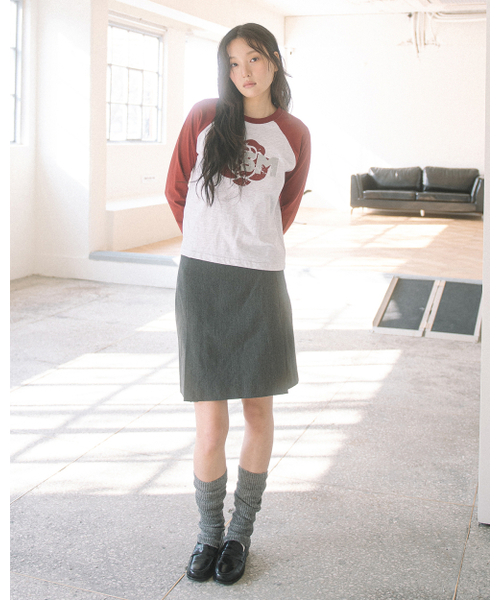 HAVISM（ヘビズム）の「ROSE RAGLAN L/S TEE(WINE)（Tシャツ/カットソー・レディース・その他・ONE SIZE）」の4枚目の写真