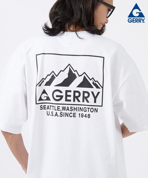 GERRY（ジェリー）の「【GERRY】別注 プリント 半袖Tシャツ（Tシャツ/カットソー・メンズ・カーキ/ブラック/ホワイト系/ホワイト系1/ホワイト系2/ブラック系5/ブルー/ライトグレー系1/ブラック系2/カーキ系2/ブルー系2/ホワイト系3/ライトグレー系3/ブラック系4/カーキ系4/ブルー系4/ホワイト系5/ホワイト/ライトグレー/ライトグレー系/ブラック系1/ライトグレー系2/ブラック系3/カーキ系3/ブルー系3/ホワイト系4/カーキ系5/ブルー系5/ブラック系/カーキ系/ブルー系/カーキ系1/ブルー系1/ライトグレー系4/ライトグレー系5・SMALL/MEDIUM/LARGE/X-LARGE）」の4枚目の写真