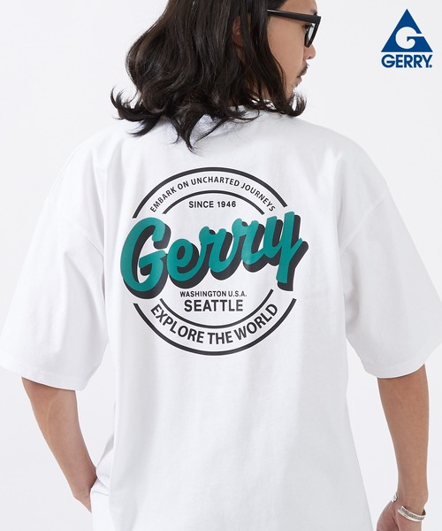 GERRY（ジェリー）の「【GERRY】別注 プリント 半袖Tシャツ（Tシャツ/カットソー・メンズ・カーキ/ブラック/ホワイト系/ホワイト系1/ホワイト系2/ブラック系5/ブルー/ライトグレー系1/ブラック系2/カーキ系2/ブルー系2/ホワイト系3/ライトグレー系3/ブラック系4/カーキ系4/ブルー系4/ホワイト系5/ホワイト/ライトグレー/ライトグレー系/ブラック系1/ライトグレー系2/ブラック系3/カーキ系3/ブルー系3/ホワイト系4/カーキ系5/ブルー系5/ブラック系/カーキ系/ブルー系/カーキ系1/ブルー系1/ライトグレー系4/ライトグレー系5・SMALL/MEDIUM/LARGE/X-LARGE）」の6枚目の写真