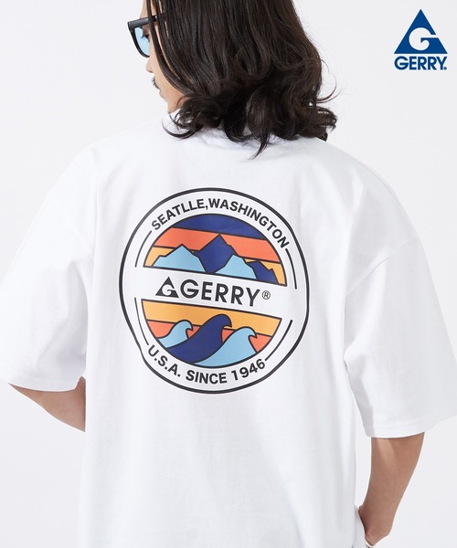 GERRY（ジェリー）の「【GERRY】別注 プリント 半袖Tシャツ（Tシャツ/カットソー・メンズ・カーキ/ブラック/ホワイト系/ホワイト系1/ホワイト系2/ブラック系5/ブルー/ライトグレー系1/ブラック系2/カーキ系2/ブルー系2/ホワイト系3/ライトグレー系3/ブラック系4/カーキ系4/ブルー系4/ホワイト系5/ホワイト/ライトグレー/ライトグレー系/ブラック系1/ライトグレー系2/ブラック系3/カーキ系3/ブルー系3/ホワイト系4/カーキ系5/ブルー系5/ブラック系/カーキ系/ブルー系/カーキ系1/ブルー系1/ライトグレー系4/ライトグレー系5・SMALL/MEDIUM/LARGE/X-LARGE）」の7枚目の写真