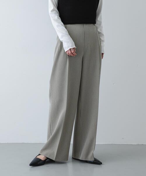 SENSE OF PLACE by URBAN RESEARCH（センスオブプレイスバイアーバンリサーチ）の「『XS,TALLサイズ/WEB限定』『イージーケア』ワイドイージーパンツ（スラックス・レディース・ブラック/ベージュ系その他/グレー・TALL/SMALL/MEDIUM/LARGE/X-SMALL）」の21枚目の写真