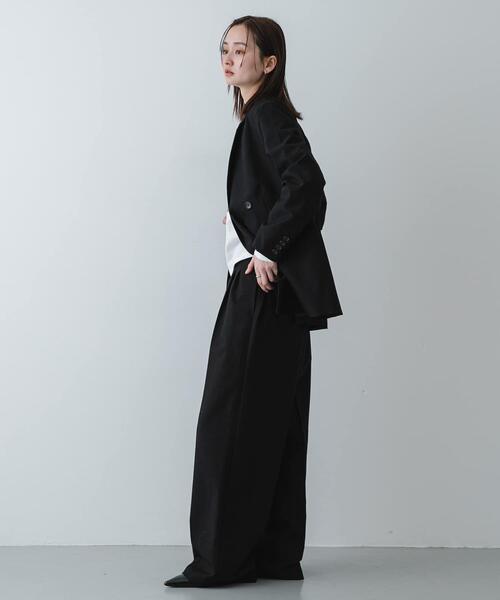 SENSE OF PLACE by URBAN RESEARCH（センスオブプレイスバイアーバンリサーチ）の「『XS,TALLサイズ/WEB限定』『イージーケア』ワイドイージーパンツ（スラックス・レディース・ブラック/ベージュ系その他/グレー・TALL/SMALL/MEDIUM/LARGE/X-SMALL）」の6枚目の写真