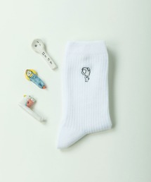PAR ICI | むろいなつみ×ぱーりっしぃ P DOG刺繍ソックス(ソックス/靴下)