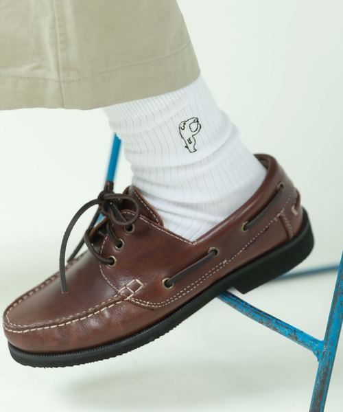 PAR ICI(パーリッシィ)の「むろいなつみ×ぱーりっしぃ P DOG刺繍ソックス(ソックス/靴下・レディース・ホワイト・FREE)」の4枚目の写真