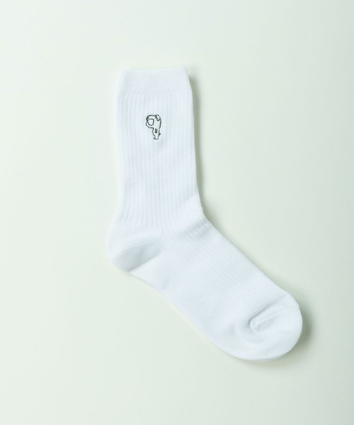 PAR ICI(パーリッシィ)の「むろいなつみ×ぱーりっしぃ P DOG刺繍ソックス(ソックス/靴下・レディース・ホワイト・FREE)」の7枚目の写真