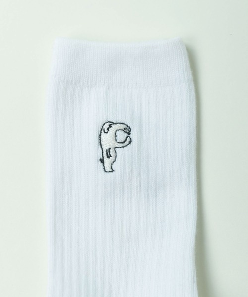 PAR ICI(パーリッシィ)の「むろいなつみ×ぱーりっしぃ P DOG刺繍ソックス(ソックス/靴下・レディース・ホワイト・FREE)」の8枚目の写真
