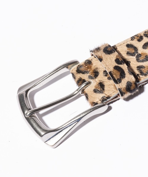 glamb（グラム）の「Hair Calf Belt / ヘアカーフベルト（ベルト・メンズ・ベージュ/ブラック・FREE）」の14枚目の写真