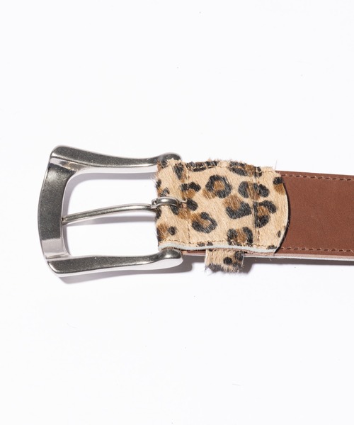 glamb（グラム）の「Hair Calf Belt / ヘアカーフベルト（ベルト・メンズ・ベージュ/ブラック・FREE）」の16枚目の写真