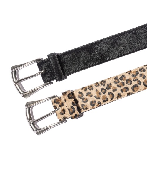 glamb（グラム）の「Hair Calf Belt / ヘアカーフベルト（ベルト・メンズ・ベージュ/ブラック・FREE）」の18枚目の写真