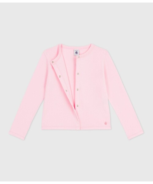 PETIT BATEAU(プチバトー)の「コットンカーディガン(カーディガン/ボレロ・キッズ・ライトブルー/ライトピンク・6YEAR/8YEAR/10YEAR/12YEAR)」の6枚目の写真