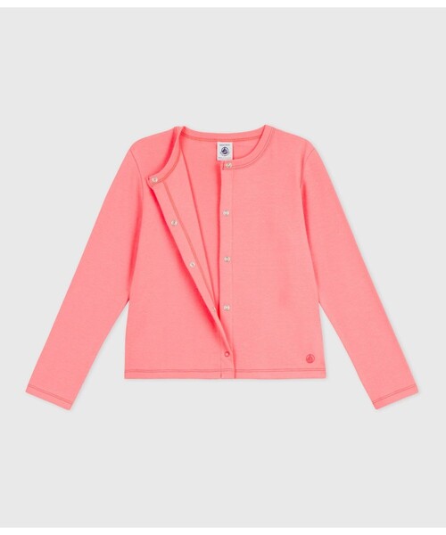 PETIT BATEAU(プチバトー)の「コットンカーディガン(カーディガン/ボレロ・キッズ・ライトブルー/ライトピンク・6YEAR/8YEAR/10YEAR/12YEAR)」の9枚目の写真