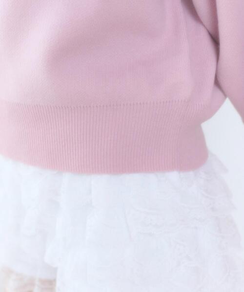 WEGO（ウィゴー）の「WEGO/【26年春夏新作】ハートワンショルニット（ニット/セーター・レディース・ホワイト/ピンク・FREE）」の6枚目の写真