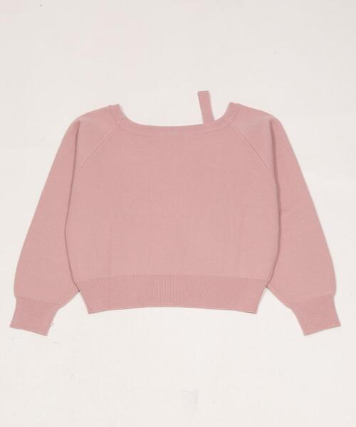 WEGO（ウィゴー）の「WEGO/【26年春夏新作】ハートワンショルニット（ニット/セーター・レディース・ホワイト/ピンク・FREE）」の20枚目の写真