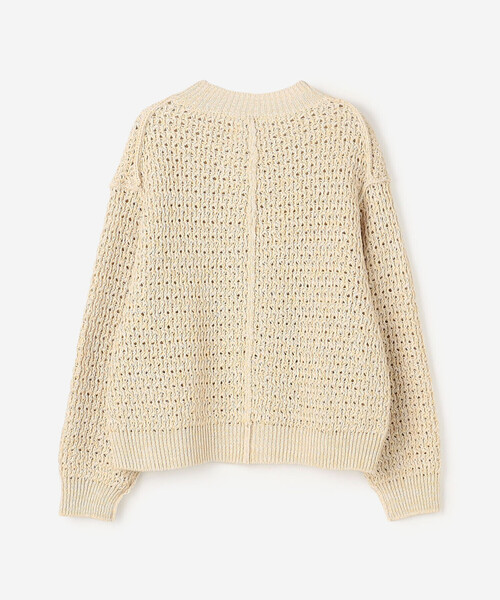 UNFIL（アンフィル）の「UNFIL | ハニーコンボ メッシュニットプルオーバー WOMEN（ニット/セーター・レディース・ブルー系その他5/ホワイト系その他・1）」の4枚目の写真