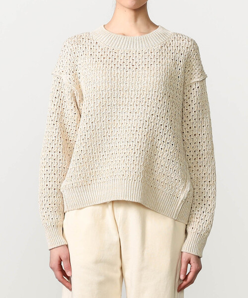 UNFIL（アンフィル）の「UNFIL | ハニーコンボ メッシュニットプルオーバー WOMEN（ニット/セーター・レディース・ブルー系その他5/ホワイト系その他・1）」の8枚目の写真