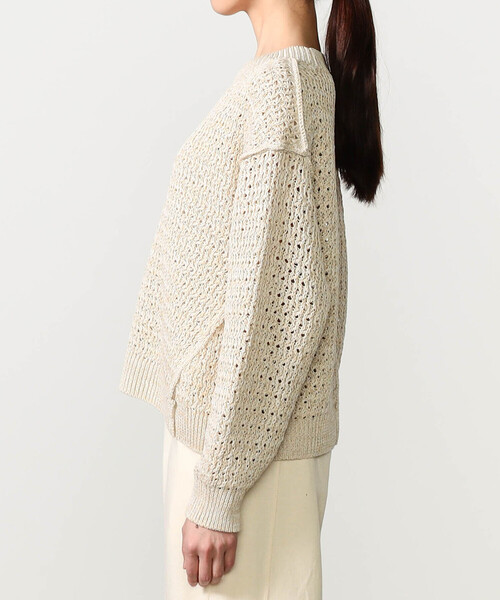 UNFIL（アンフィル）の「UNFIL | ハニーコンボ メッシュニットプルオーバー WOMEN（ニット/セーター・レディース・ブルー系その他5/ホワイト系その他・1）」の9枚目の写真