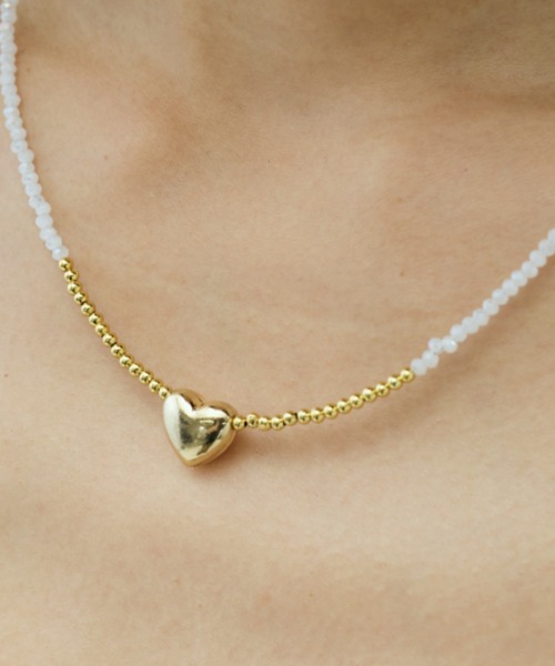 DRWCYS(ドロシーズ)の「ハートビーズネックレス(ネックレス・レディース・ブラック/ホワイト・FREE)」の6枚目の写真