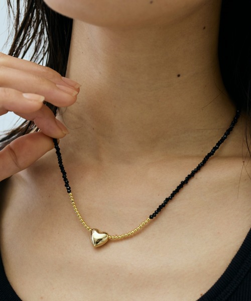 DRWCYS(ドロシーズ)の「ハートビーズネックレス(ネックレス・レディース・ブラック/ホワイト・FREE)」の9枚目の写真
