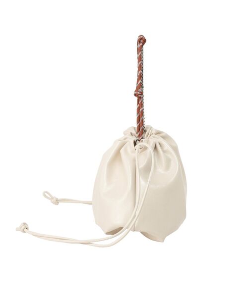 earth music&ecology（アースミュージックアンドエコロジー）の「マルチWAY巾着バッグ（ハンドバッグ・レディース・イエロー/アイボリー/ブラック・FREE）」の18枚目の写真