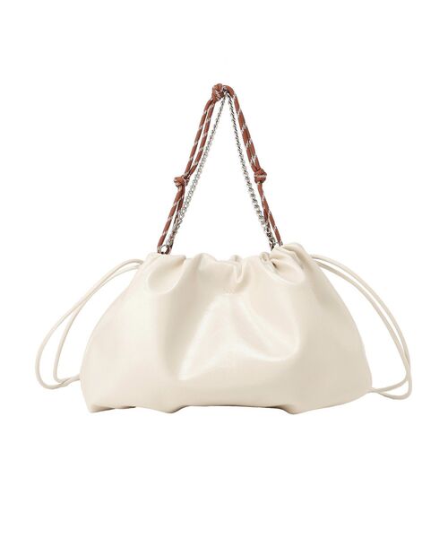 earth music&ecology（アースミュージックアンドエコロジー）の「マルチWAY巾着バッグ（ハンドバッグ・レディース・イエロー/アイボリー/ブラック・FREE）」の17枚目の写真