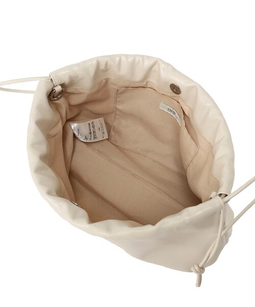 earth music&ecology（アースミュージックアンドエコロジー）の「マルチWAY巾着バッグ（ハンドバッグ・レディース・イエロー/アイボリー/ブラック・FREE）」の16枚目の写真