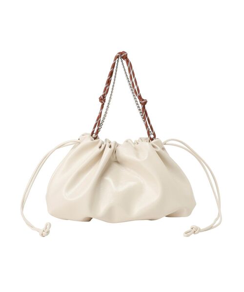 earth music&ecology（アースミュージックアンドエコロジー）の「マルチWAY巾着バッグ（ハンドバッグ・レディース・イエロー/アイボリー/ブラック・FREE）」の8枚目の写真