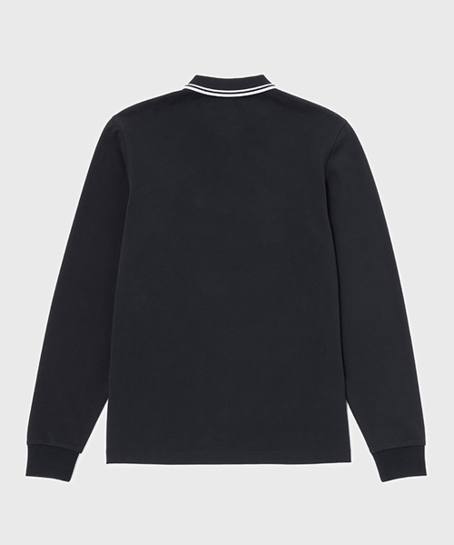 JOURNAL STANDARD（ジャーナルスタンダード）の「FRED PERRY / フレッドペリー M3636 LS TWIN TIPPED FP SHIRT（ポロシャツ・メンズ・ブラック/ネイビー/ホワイト・LARGE/MEDIUM/SMALL）」の8枚目の写真