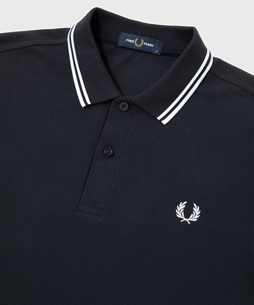 JOURNAL STANDARD（ジャーナルスタンダード）の「FRED PERRY / フレッドペリー M3636 LS TWIN TIPPED FP SHIRT（ポロシャツ・メンズ・ブラック/ネイビー/ホワイト・LARGE/MEDIUM/SMALL）」の9枚目の写真