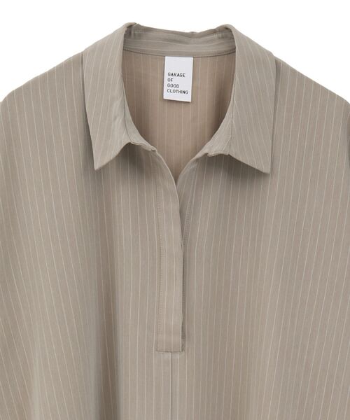 GARAGE OF GOOD CLOTHING(ガレージオブグッドクロージング)の「ストライプアシンメトリー7分袖ワンピース(ワンピース・レディース・ベージュ系その他2・36)」の13枚目の写真