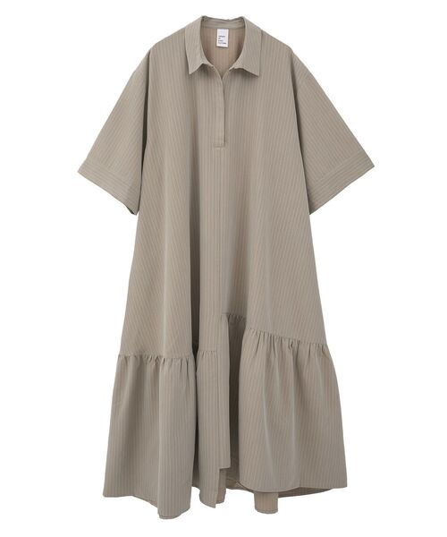 GARAGE OF GOOD CLOTHING(ガレージオブグッドクロージング)の「ストライプアシンメトリー7分袖ワンピース(ワンピース・レディース・ベージュ系その他2・36)」の20枚目の写真