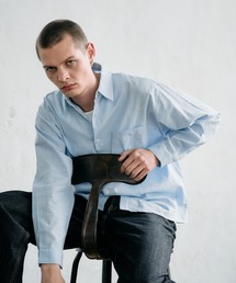 textured urban cropped shirt / テクスチャーアーバンクロップドシャツ