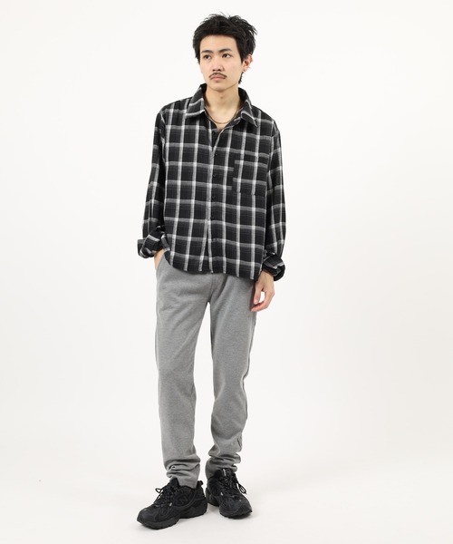 Relation（リレーション）の「ポンチテーパードパンツ（スウェットパンツ・メンズ・ブラック/チャコールグレー/グレー/ネイビー・XL/M/L）」の18枚目の写真