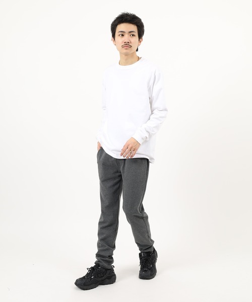 Relation（リレーション）の「ポンチテーパードパンツ（スウェットパンツ・メンズ・ブラック/チャコールグレー/グレー/ネイビー・XL/M/L）」の14枚目の写真