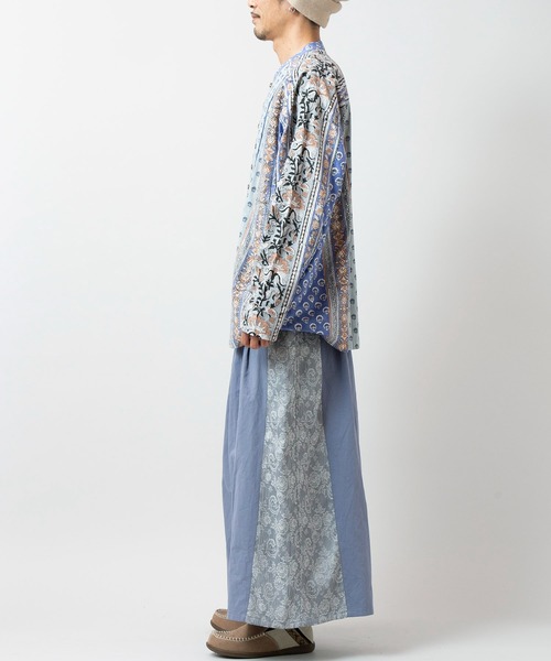 チャイハネ（チャイハネ）の「【チャイハネ】カリシュマMEN'Sシャツ（シャツ/ブラウス・メンズ・イエロー/ブルー/ベージュ・FREE）」の5枚目の写真