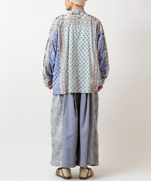 チャイハネ（チャイハネ）の「【チャイハネ】カリシュマMEN'Sシャツ（シャツ/ブラウス・メンズ・イエロー/ブルー/ベージュ・FREE）」の6枚目の写真