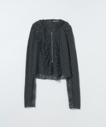 JEANASIS（ジーナシス）の「バイアスパッチワークレースフーディ 660218（パーカー）」