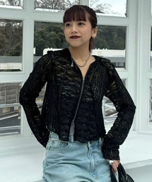 JEANASIS | バイアスパッチワークレースフーディ/660218(パーカー)