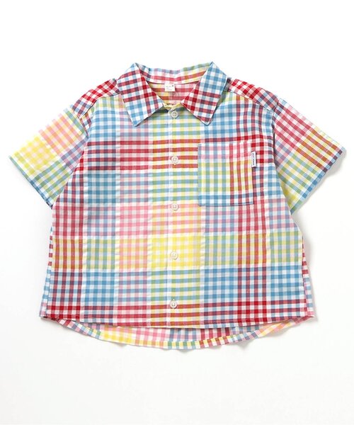 apres les cours（アプレレクール）の「【リンク】ストライプ・チェックシャツ（シャツ/ブラウス・キッズ・チェック/ストライプ・110/100/90/80/130/120）」の13枚目の写真