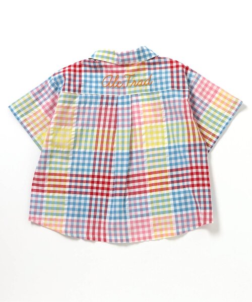 apres les cours（アプレレクール）の「【リンク】ストライプ・チェックシャツ（シャツ/ブラウス・キッズ・チェック/ストライプ・110/100/90/80/130/120）」の16枚目の写真