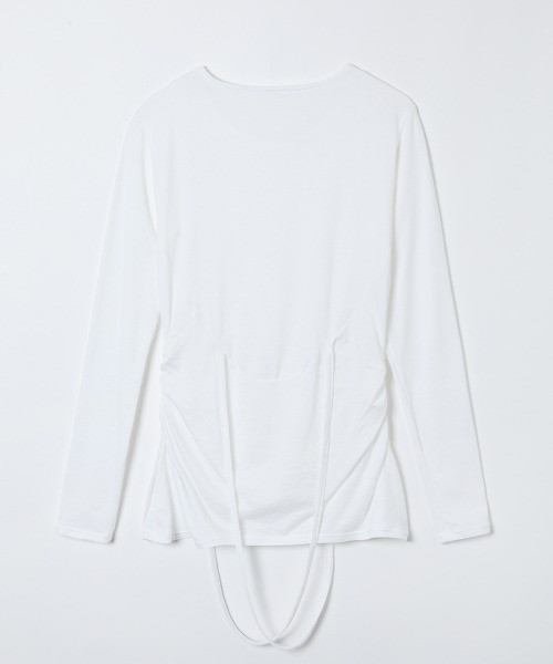 TELOPLAN(テーロプラン)の「【TELOPLAN】26SS新作 Hoca Jersey Top / ホカジャージートップ(Tシャツ/カットソー・レディース・ホワイト/グレー/ブラック・ONE SIZE)」の9枚目の写真