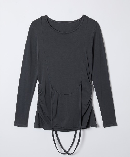 TELOPLAN(テーロプラン)の「【TELOPLAN】26SS新作 Hoca Jersey Top / ホカジャージートップ(Tシャツ/カットソー・レディース・ホワイト/グレー/ブラック・ONE SIZE)」の6枚目の写真