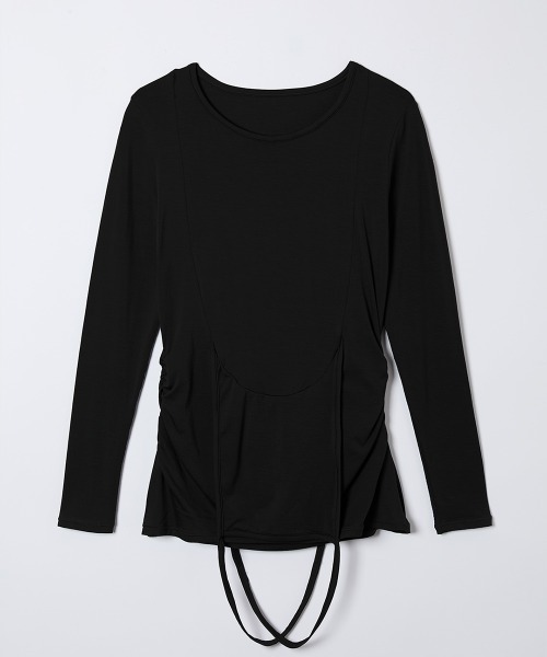 TELOPLAN(テーロプラン)の「【TELOPLAN】26SS新作 Hoca Jersey Top / ホカジャージートップ(Tシャツ/カットソー・レディース・ホワイト/グレー/ブラック・ONE SIZE)」の4枚目の写真