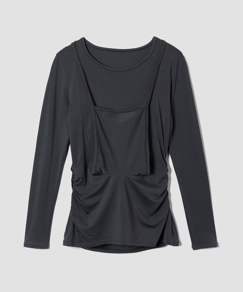 TELOPLAN(テーロプラン)の「【TELOPLAN】26SS新作 Hoca Jersey Top / ホカジャージートップ(Tシャツ/カットソー・レディース・ホワイト/グレー/ブラック・ONE SIZE)」の15枚目の写真