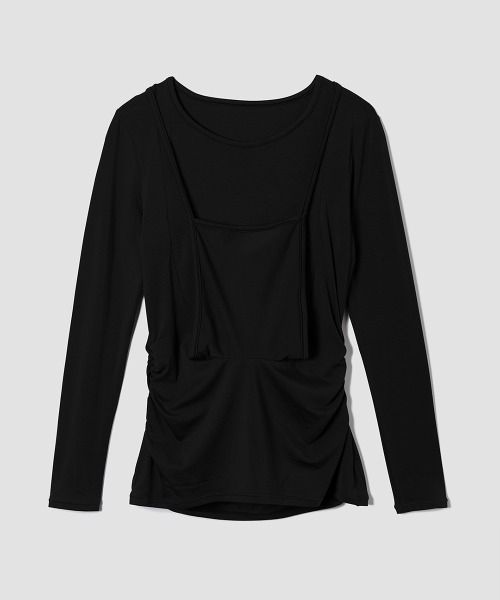 TELOPLAN(テーロプラン)の「【TELOPLAN】26SS新作 Hoca Jersey Top / ホカジャージートップ(Tシャツ/カットソー・レディース・ホワイト/グレー/ブラック・ONE SIZE)」の14枚目の写真