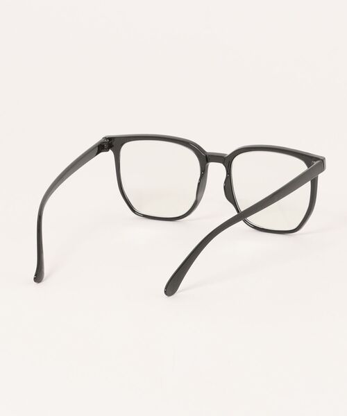 Burner（バーナー）の「【BLUR GLASS（ブラー・グラス）】調光グレーレンズ　スクエア　伊達メガネ blu-gls-14-7（メガネ・メンズ・ブラック系その他/ブラック・FREE）」の4枚目の写真