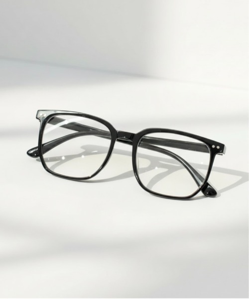 Burner（バーナー）の「【BLUR GLASS（ブラー・グラス）】調光グレーレンズ　スクエア　伊達メガネ blu-gls-14-7（メガネ・メンズ・ブラック系その他/ブラック・FREE）」の5枚目の写真
