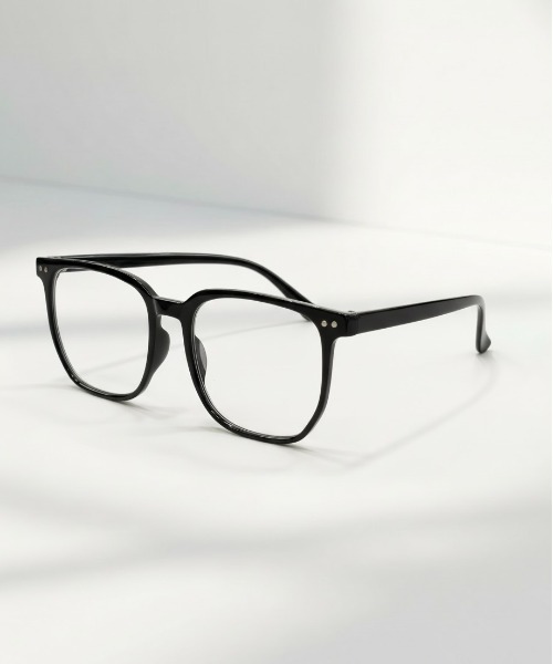 Burner（バーナー）の「【BLUR GLASS（ブラー・グラス）】調光グレーレンズ　スクエア　伊達メガネ blu-gls-14-7（メガネ・メンズ・ブラック系その他/ブラック・FREE）」の6枚目の写真